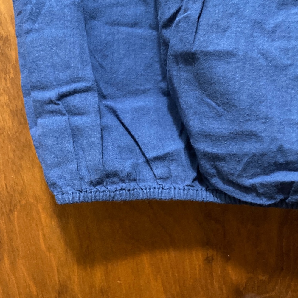 Grand & Greene Royal Blue Cap Sleeve Blouse - Picture 5 of 7